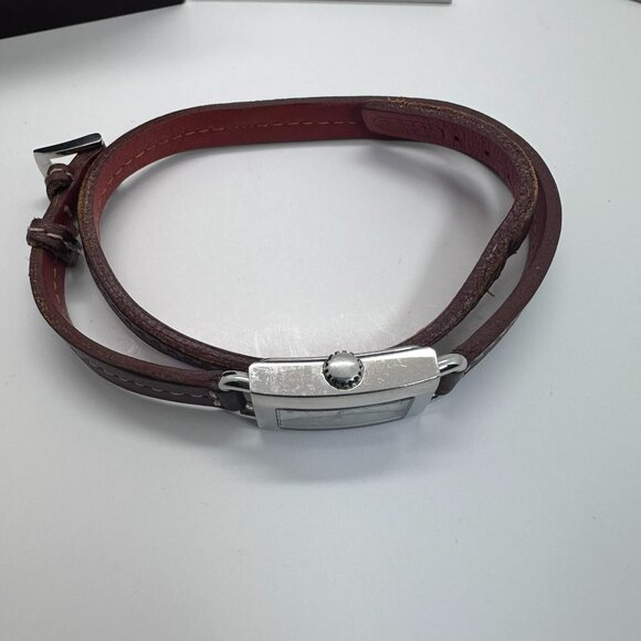 Coach Women's Double Wrap Watch Leather Band Needs Battery - Picture 3 of 4